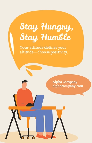 Free Employee Motivational Poster Template to Edit Online