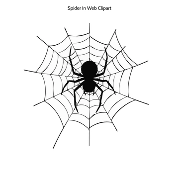 Free Spider In Web Clipart to Edit Online