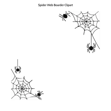 Free Spider Web Boarder Clipart to Edit Online