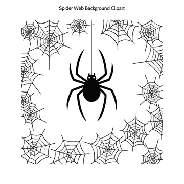 Free Spider Web Background Clipart to Edit Online
