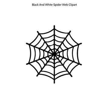Free Black And White Spider Web Clipart to Edit Online