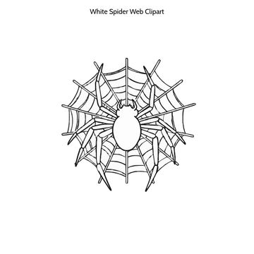 Free White Spider Web Clipart to Edit Online