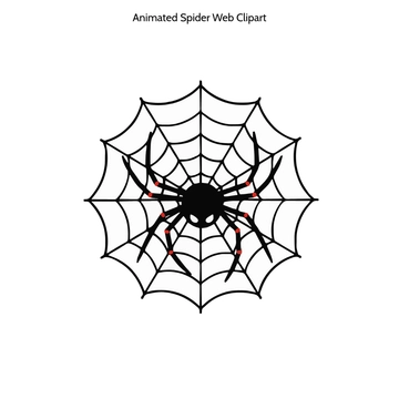 Free Animated Spider Web Clipart to Edit Online