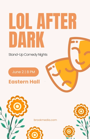 Free Spring Comedy Poster Template to Edit Online