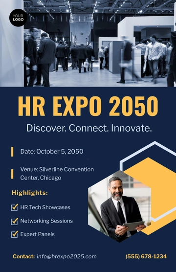 Free HR Expo Poster Template to Edit Online