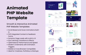 Animated PHP Website Template