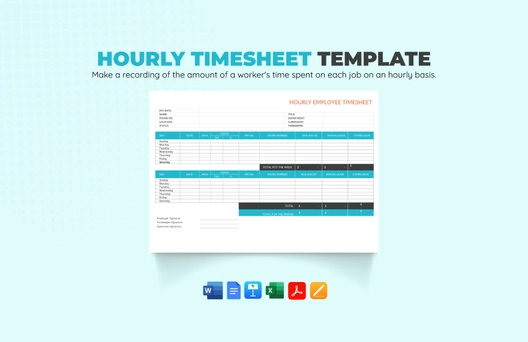 Hourly Timesheet Template