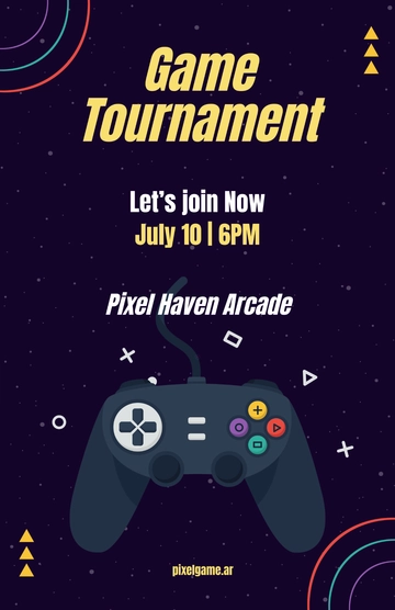 Free Gaming Poster Template to Edit Online