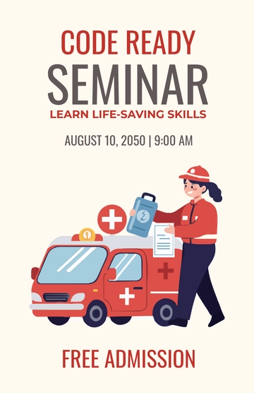 Free Emergency Disaster Management Poster Template to Edit Online