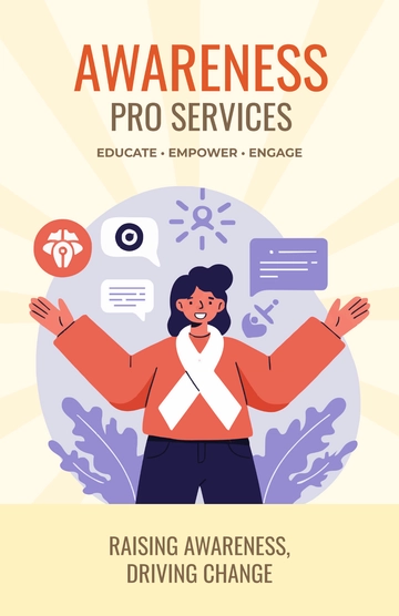 Free Professional Awareness Services Poster Template to Edit Online