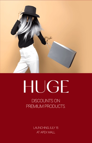 Free Professional Sale Coming Soon Poster Template to Edit Online