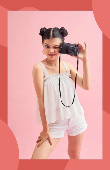 Free Portrait Poster Frame Template to Edit Online