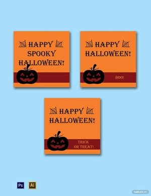 Halloween Sticker Template