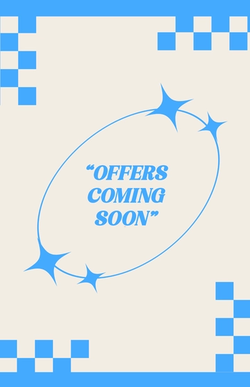 Free Blank Offers Coming Soon Poster Template to Edit Online