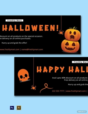 Halloween Banner Template