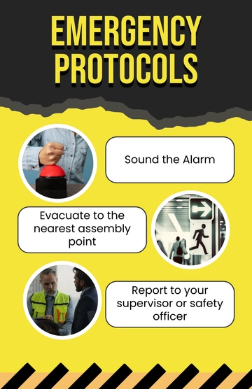 Free Yellow Worksite Emergency Poster Template to Edit Online
