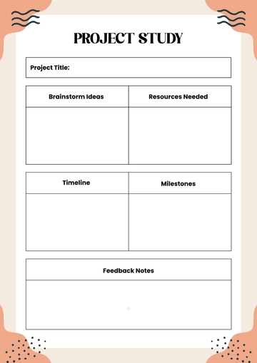 Free Creative Project Study Template to Edit Online