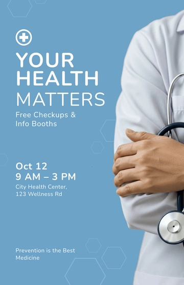 Free Medical Awareness Poster Template to Edit Online