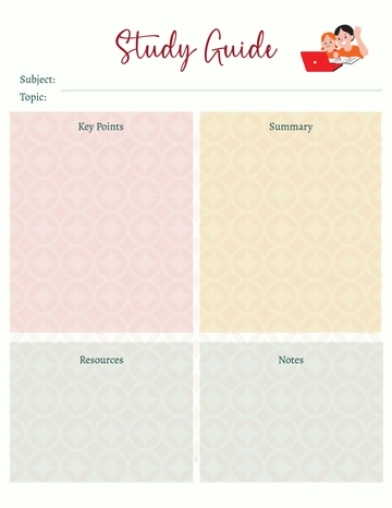 Free Generic Study Background Template to Edit Online