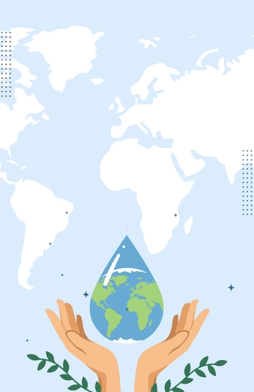 Free Save Water Awareness Poster Background Template to Edit Online
