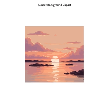 Free Sunset Background Clipart to Edit Online