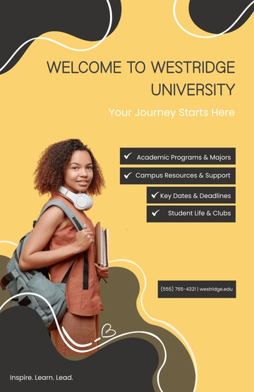 Free University Informational Poster Template to Edit Online