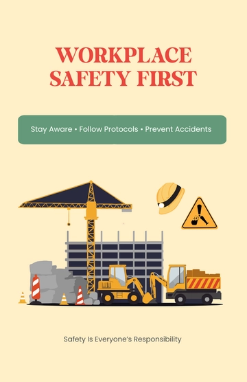 Free Professional Safety Informational Poster Template to Edit Online