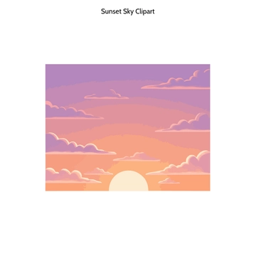 Free Sunset Sky Clipart to Edit Online