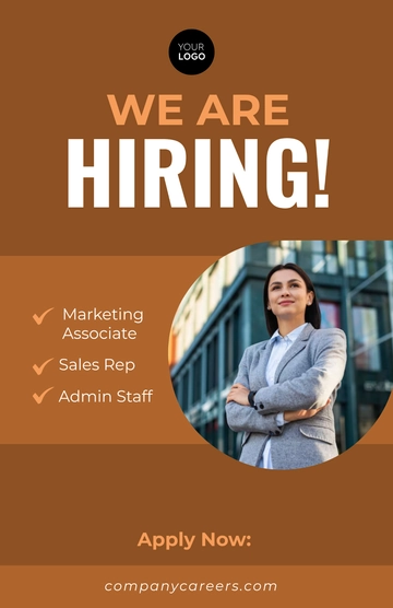 Free Job Poster Template to Edit Online