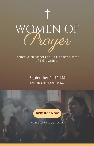 Free Women of Prayer Poster Template to Edit Online Free Women of Prayer Poster Template to Edit Online