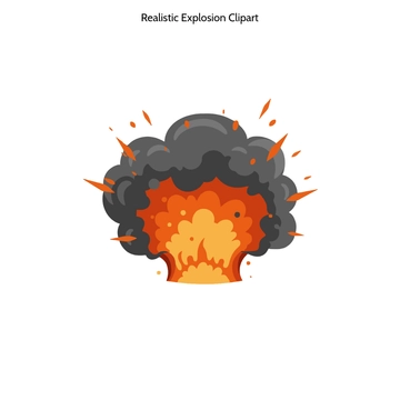 Free Realistic Explosion Clipart to Edit Online