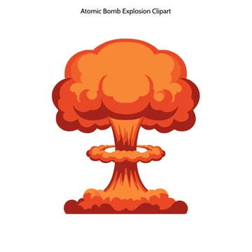 Free Atomic Bomb Explosion Clipart to Edit Online