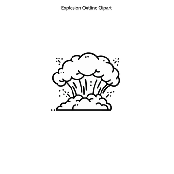 Free Explosion Outline Clipart to Edit Online