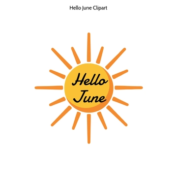 Free Hello June Clipart to Edit Online