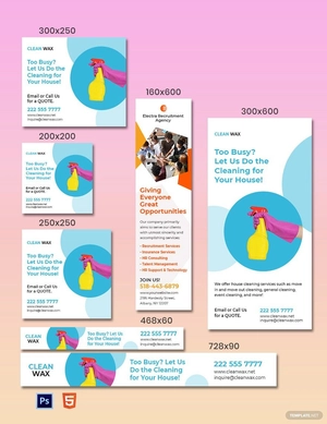 House Cleaning Service Banner Template