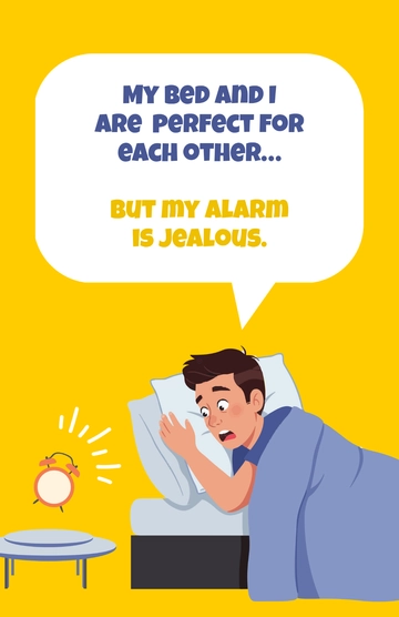 Free Yellow Funny Joke Poster Template to Edit Online