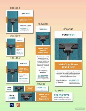 Home Cleaning Service Banner Template