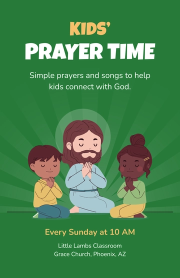Free Prayer Poster for Kids Template to Edit Online Free Prayer Poster for Kids Template to Edit Online