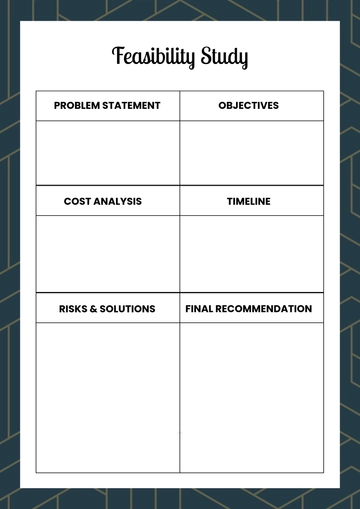 Free Feasibility Study Template to Edit Online