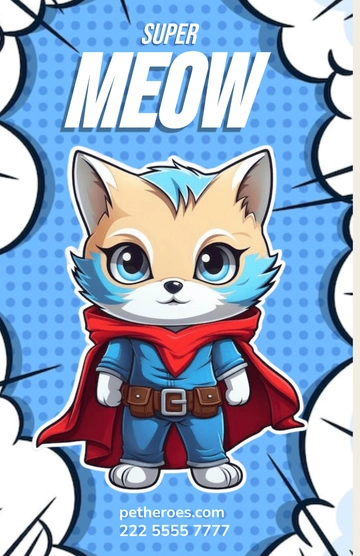 Free Superhero Cartoon Poster Template to Edit Online
