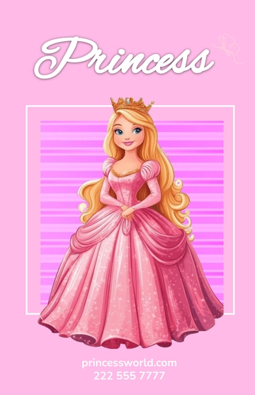 Free Pink Cartoon Promo Poster Template to Edit Online