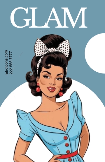 Free Retro Cartoon Poster Template to Edit Online