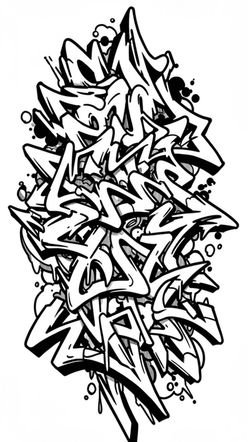 Free Graffiti Tattoo Design Template to Edit Online