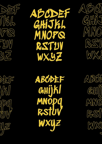 Free Graffiti Letters Template to Edit Online