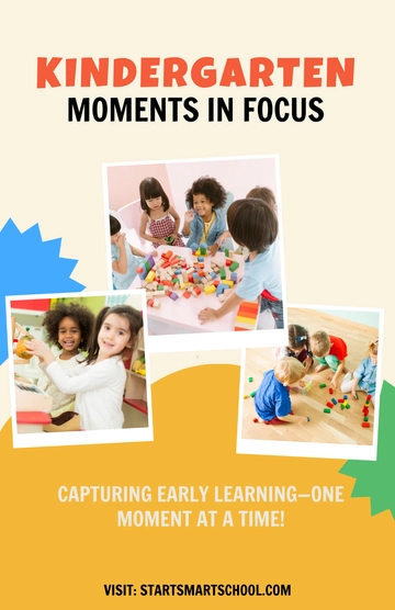 Free Kindergarten Images Poster Template to Edit Online
