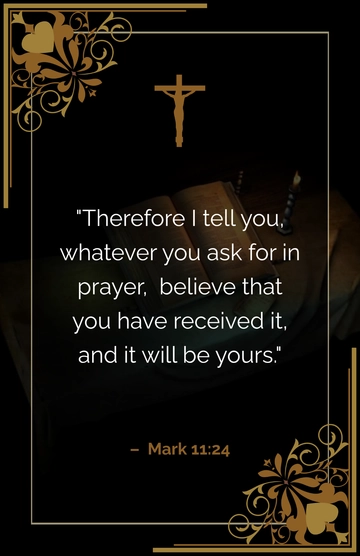 Free Bible Verse Prayer Poster Template to Edit Online