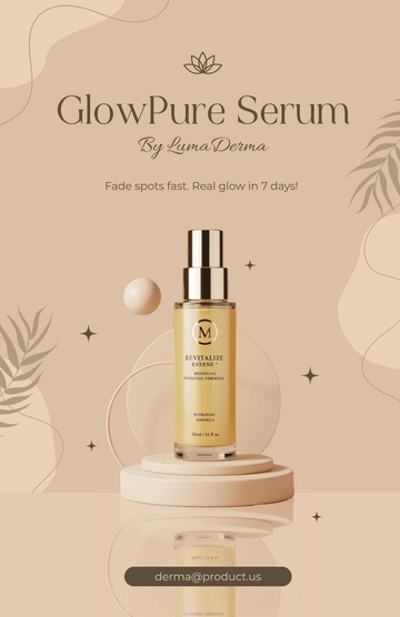 Free Aesthetic Product Marketing Poster Template to Edit Online