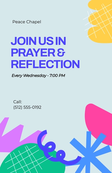 Free Abstract Prayer Poster Template to Edit Online
