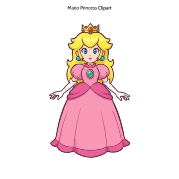Free Mario Princess Clipart to Edit Online