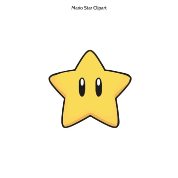 Free Mario Star Clipart to Edit Online
